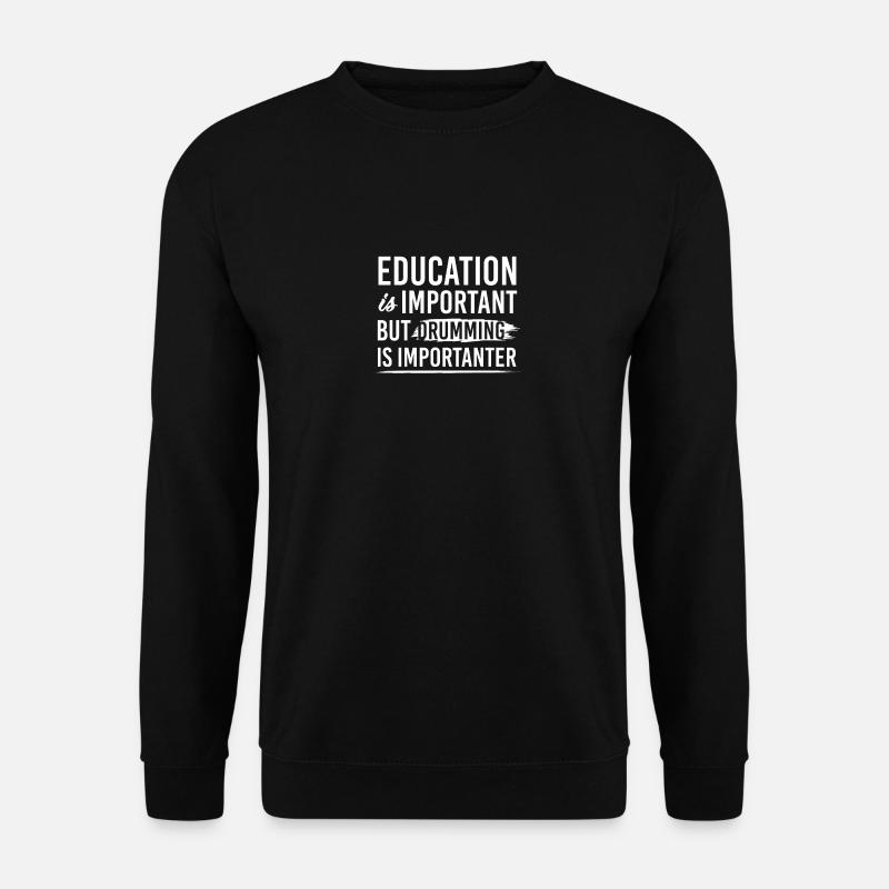 Schlagzeug Percussion Metal - Unisex Pullover - Schwarz