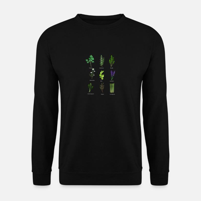 Pflanzen Blumenbeet Garten - Unisex Pullover - Schwarz