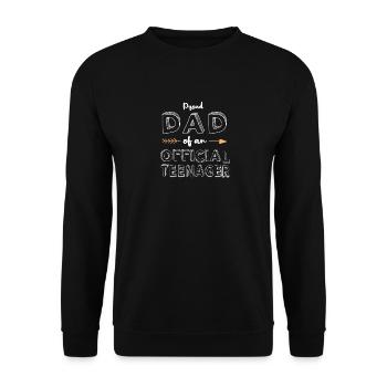 Proud Papa Official Ado Famille Matching - Sweat-shirt Unisexe - noir - Devant - Alina (178cm) & Michal (187cm)