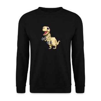 Boucles de biceps Tyrannosaurus - Sweat-shirt Unisexe - noir - Devant - Alina (178cm) & Michal (187cm)