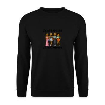 Éduqué Motivé Augmentation Melent Noir - Sweat-shirt Unisexe - noir - Devant - Alina (178cm) & Michal (187cm)