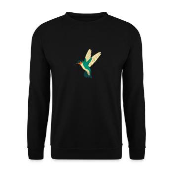 Rubinkehl-Kolibri Kolibri Kolibri Vogel - Unisex Pullover - Schwarz - Vorne - Alina (178cm) & Michal (187cm)
