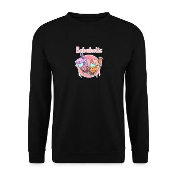 Bobaholic - Unisex Pullover - Schwarz - Vorne - Alina (178cm) & Michal (187cm)