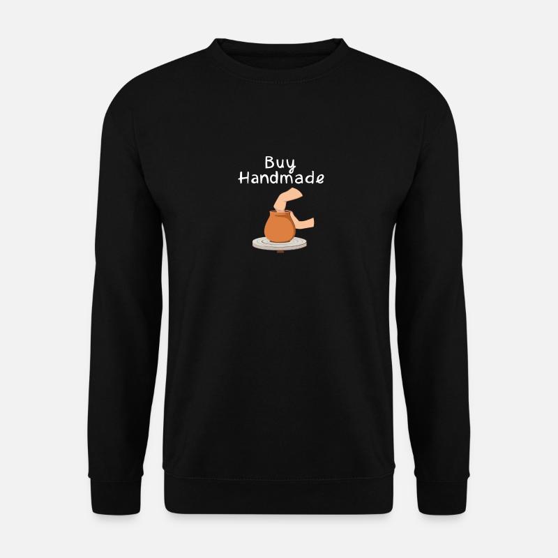 Buy Handmade - Unisex Pullover - Schwarz