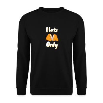 Nur Wohnungen - Unisex Pullover - Schwarz - Vorne - Alina (178cm) & Michal (187cm)