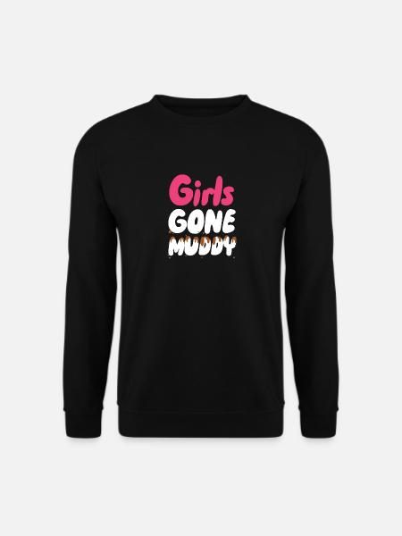 Schlammig gewordene Mädchen - Unisex Pullover - Schwarz