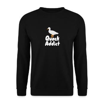 Quacksalber - Unisex Pullover - Schwarz - Vorne - Alina (178cm) & Michal (187cm)