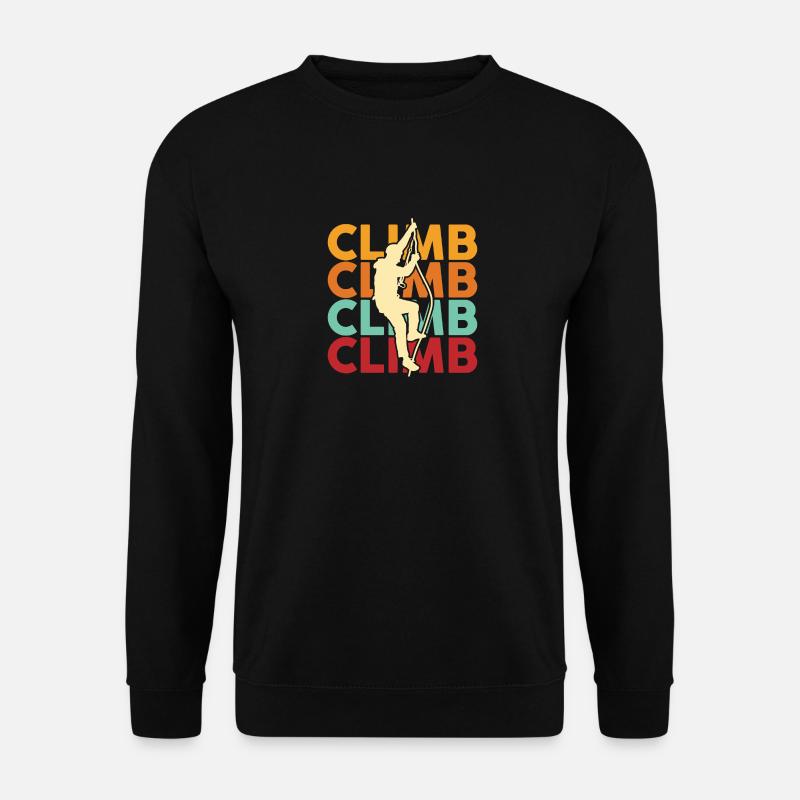 Klettern - Unisex Pullover - Schwarz