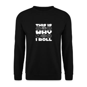 Donuts - Unisex Pullover - Schwarz - Vorne - Alina (178cm) & Michal (187cm)