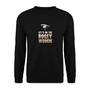 Golfspieler Golfplatz Golfer - Unisex Pullover - Schwarz - Vorne - Alina (178cm) & Michal (187cm)