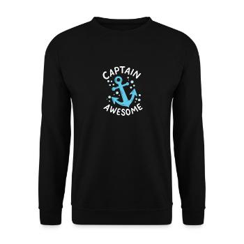 Kapitän Furchteinflößend - Unisex Pullover - Schwarz - Vorne - Alina (178cm) & Michal (187cm)