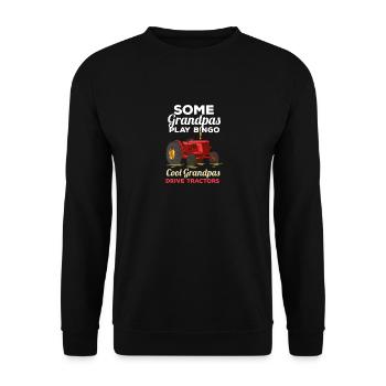Einige Großväter spielen Bingo Coole Großväter fah - Unisex Pullover - Schwarz - Vorne - Alina (178cm) & Michal (187cm)