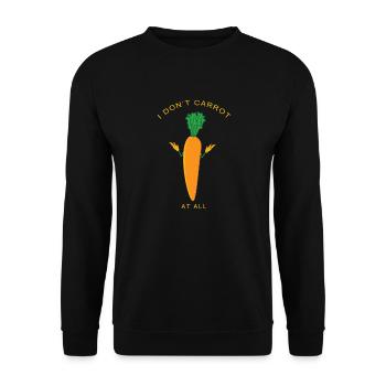 I don ́t carrot - Unisex Sweatshirt - black - Front - Alina (178cm) & Michal (187cm)