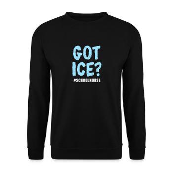 Eis haben - Unisex Pullover - Schwarz - Vorne - Alina (178cm) & Michal (187cm)