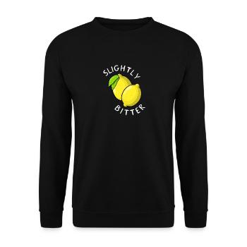 Leicht bitter - Unisex Pullover - Schwarz - Vorne - Alina (178cm) & Michal (187cm)