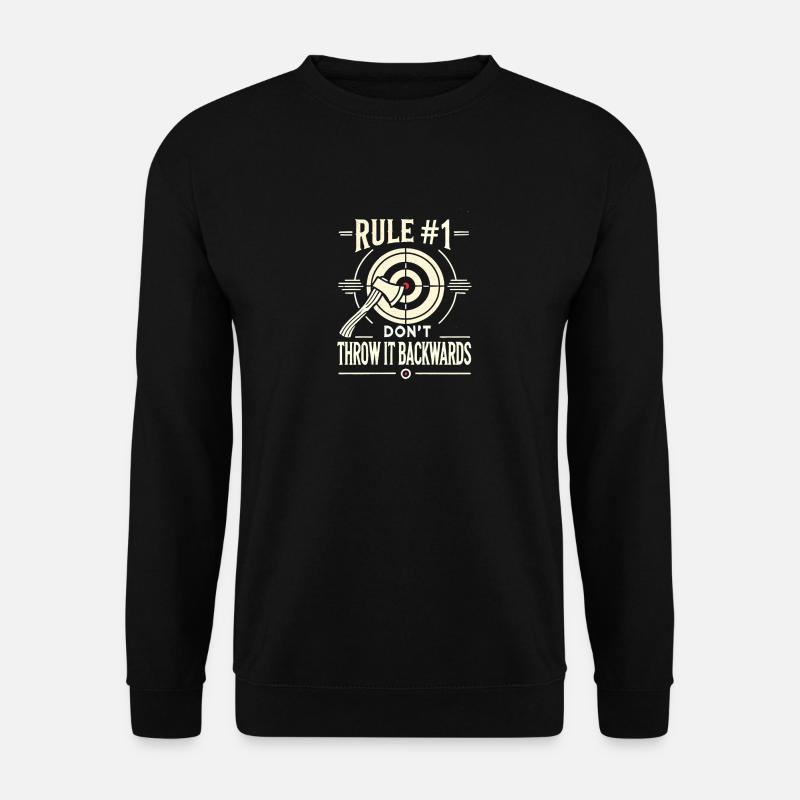 Regel Nr. 1: Wirf es nicht nach hinten - Unisex Pullover - Schwarz