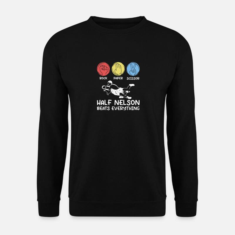 Stein, Papier, Schere - Unisex Pullover - Schwarz