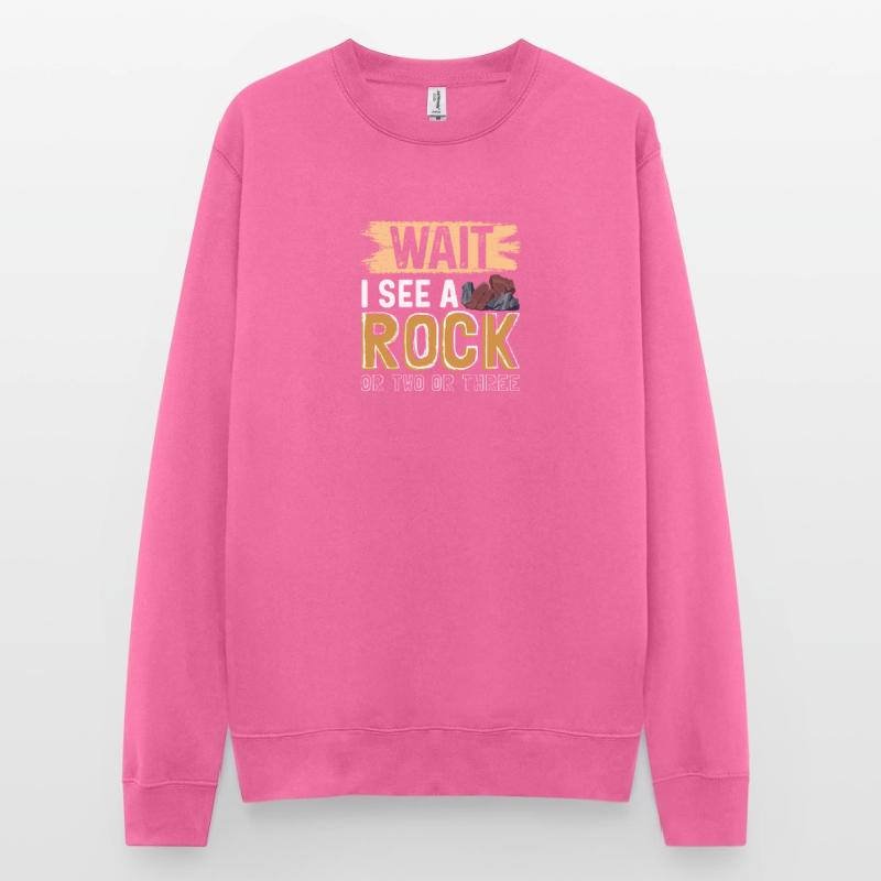 Warte, ich sehe einen Stein oder zwei oder drei Unisex Pullover