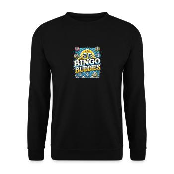 Bingo Buddies - Unisex Pullover - Schwarz - Vorne - Alina (178cm) & Michal (187cm)
