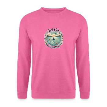 Loslassen und Frieden finden - Unisex Pullover - Pink - Vorne