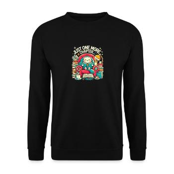 Nur noch ein Kapitel - Unisex Pullover - Schwarz - Vorne - Alina (178cm) & Michal (187cm)
