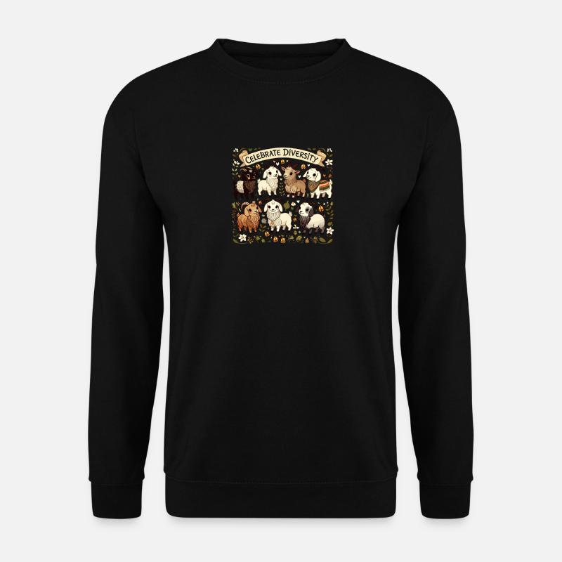 Goat Celebrate Diversity - Unisex Pullover - Schwarz