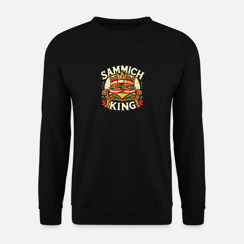 Sammich-König - Unisex Pullover - Schwarz