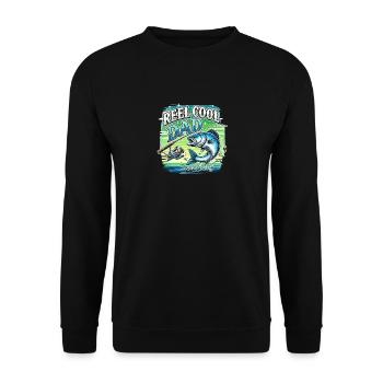 Reel Cool Dad - Unisex Pullover - Schwarz - Vorne - Alina (178cm) & Michal (187cm)