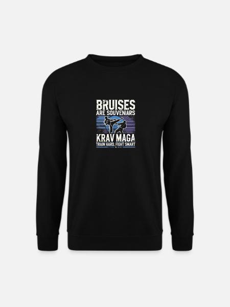 Blutergüsse sind Souvenirs Krav Maga - Unisex Pullover - Schwarz