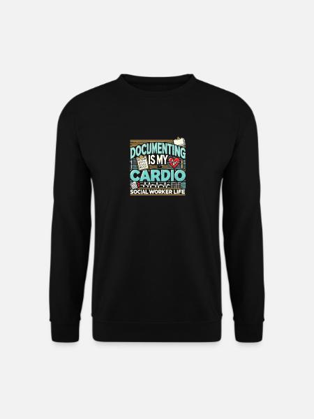 Dokumentieren ist meine Kardio - Unisex Pullover - Schwarz