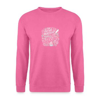 Die geheime Zutat ist immer die Liebe - Unisex Pullover - Pink - Vorne