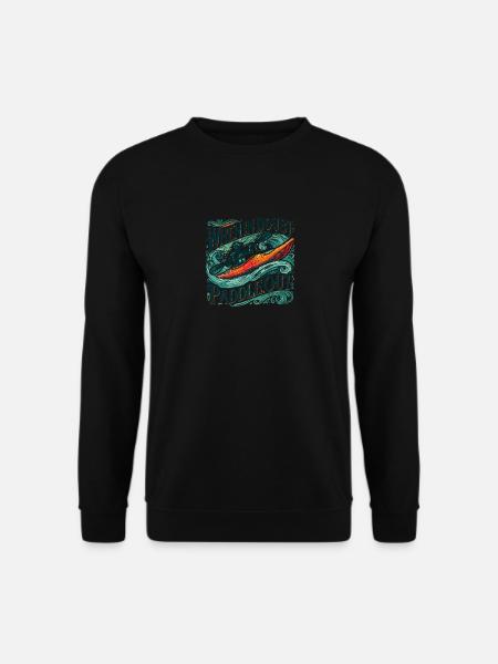 Im Zweifelsfall rauspaddeln - Unisex Pullover - Schwarz