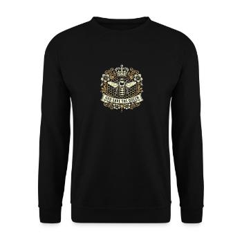 Gott schütze die Königin - Unisex Pullover - Schwarz - Vorne - Alina (178cm) & Michal (187cm)