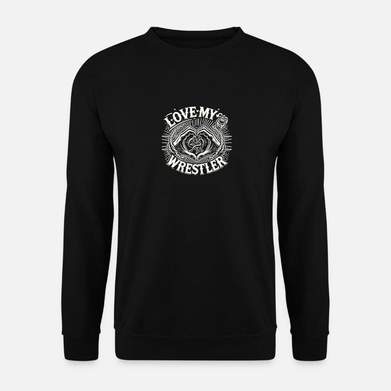 Liebe meinen Ringer - Unisex Pullover - Schwarz