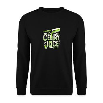 Powered by Selleriesaft - Unisex Pullover - Schwarz - Vorne - Alina (178cm) & Michal (187cm)
