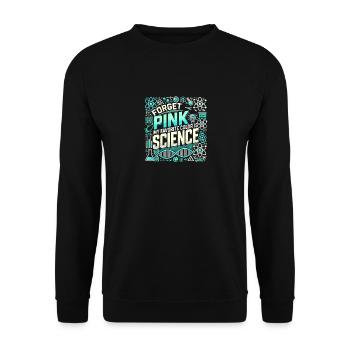Vergiss Rosa Meine Lieblingsfarbe ist die - Unisex Pullover - Schwarz - Vorne - Alina (178cm) & Michal (187cm)