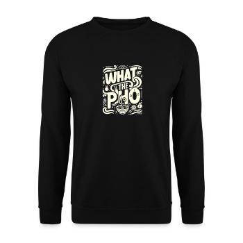 Was die Pho - Unisex Pullover - Schwarz - Vorne - Alina (178cm) & Michal (187cm)