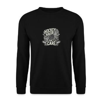 Hockey-Haar ist egal - Unisex Pullover - Schwarz - Vorne - Alina (178cm) & Michal (187cm)
