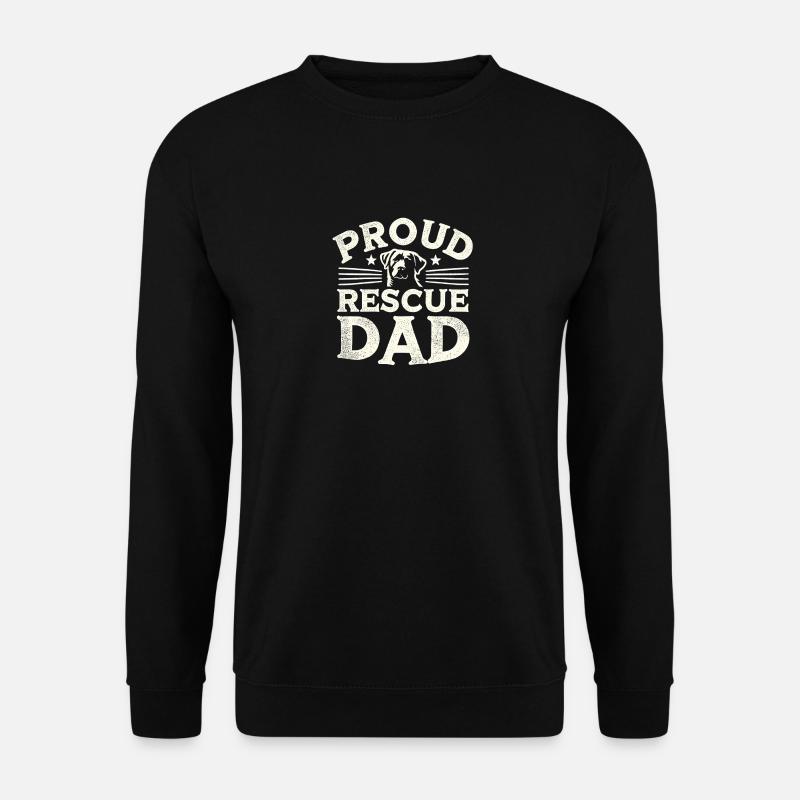 Stolzer Rettungs-Papa - Unisex Pullover - Schwarz