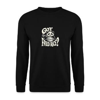 Haben Sie gebratenen Reis? - Unisex Pullover - Schwarz - Vorne - Alina (178cm) & Michal (187cm)