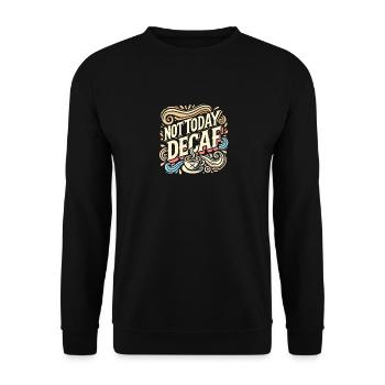 Heute nicht koffeinfrei - Unisex Pullover - Schwarz - Vorne - Alina (178cm) & Michal (187cm)
