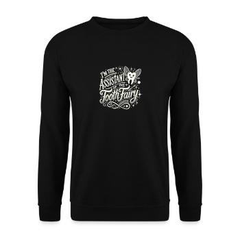 Ich bin die Assistentin der Zahnfee - Unisex Pullover - Schwarz - Vorne - Alina (178cm) & Michal (187cm)
