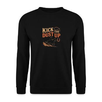 Kick The Dust Up - Unisex Pullover - Schwarz - Vorne - Alina (178cm) & Michal (187cm)