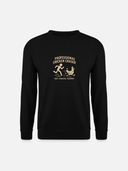 Professioneller Hühnerjäger - Unisex Pullover - Schwarz