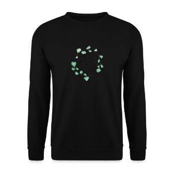 Willkommen zu Hause - Unisex Pullover - Schwarz - Vorne - Alina (178cm) & Michal (187cm)