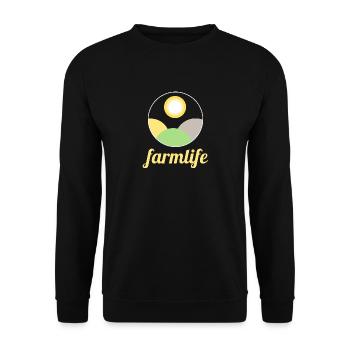 farm - Unisex Sweatshirt - black - Front - Alina (178cm) & Michal (187cm)