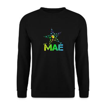 Maé Mae - Unisex Pullover - Schwarz - Vorne - Alina (178cm) & Michal (187cm)