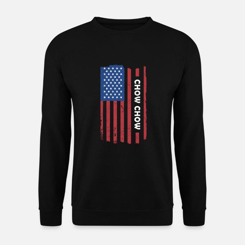 Drapeau Chow Chow Us - Sweat-shirt Unisexe - noir