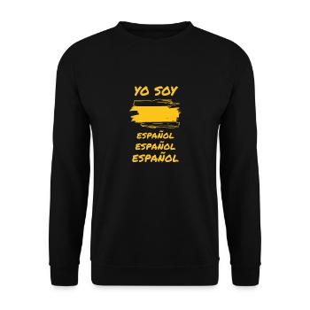ESPANOL ESPANA SPANIEN Umhängetasche - Unisex Pullover - Schwarz - Vorne - Alina (178cm) & Michal (187cm)