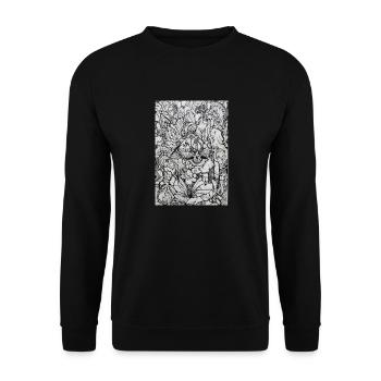 Psychedelic Vision - Unisex Pullover - Schwarz - Vorne - Alina (178cm) & Michal (187cm)